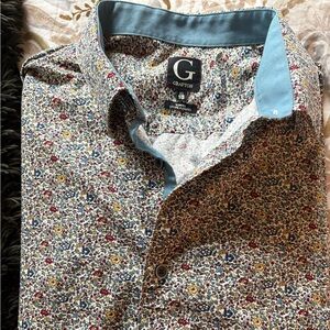 Men's Long Sleeve Floral Shirt